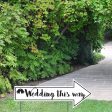 Directional Wedding Yard Signs | 2-Pack Discount