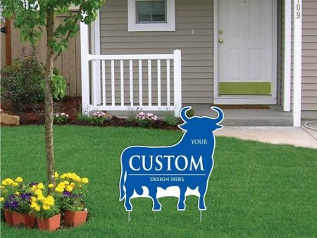 22  Bull Shaped Yard Sign Sale