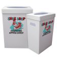 22.3 Gallon Custom Disposable Recyclable Corrugated Plastic Trash Can Discount