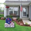 Davenport Central Custom Football Helmet Shaped Yard Sign For Discount