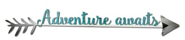 Adventure Awaits Hand Painted Wall Word Art Online Sale