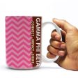 Pink Chevron Gamma Phi Beta 15oz Coffee Mug Cheap