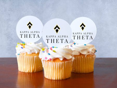 Kappa Alpha Theta Cupcake Toppers - Officially Licensed Fashion