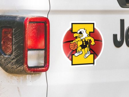 11.5  Iowa Hawkeye Herky Basketball Car Magnet Online