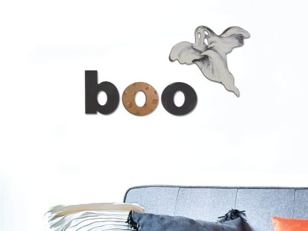 Boo Hand Painted Halloween Wall Word Decor Online Hot Sale