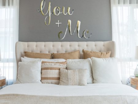 You + Me Hand Painted Wall Decor Online now