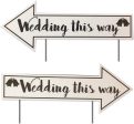 Directional Wedding Yard Signs | 2-Pack Discount