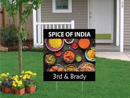 2 x2  Restaurant Marketing Yard Sign For Sale