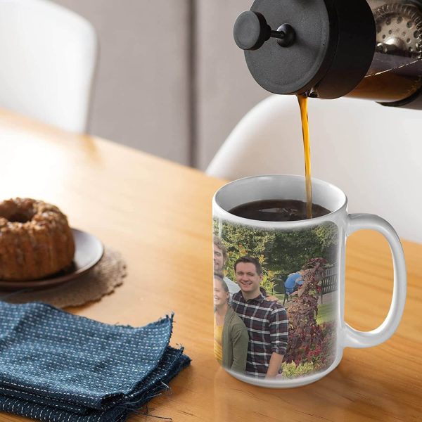 Custom Photo Coffee Mug with Edge to Edge Print Sale