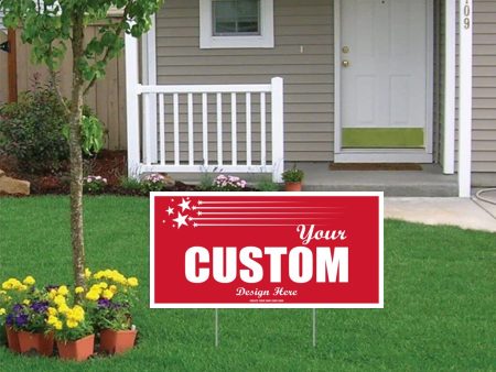 12 x24  Custom Yard Signs Cheap