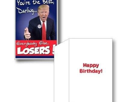 3  Stock Trump Birthday Greeting Card on Sale