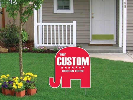 22  Elephant Shaped Yard Sign Supply