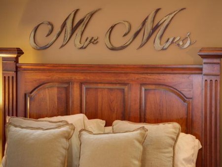 Mr & Mrs Script Wall Decor For Sale