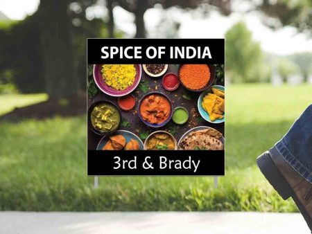 2 x2  Indian Restaurant Yard Sign Supply