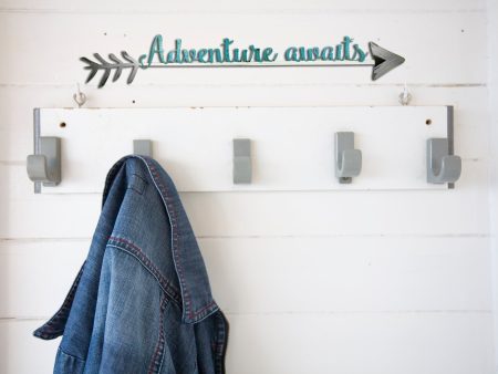 Adventure Awaits Hand Painted Wall Word Art Online Sale