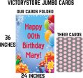 3  Custom Giant Birthday Presents & Balloons Greeting Card on Sale