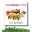 2 x2  Mexican Restaurant Yard Sign #2 For Cheap