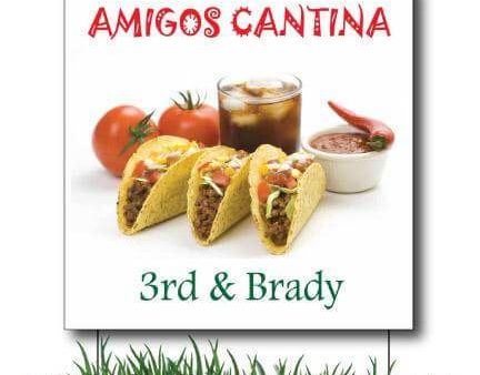 2 x2  Mexican Restaurant Yard Sign #2 For Cheap