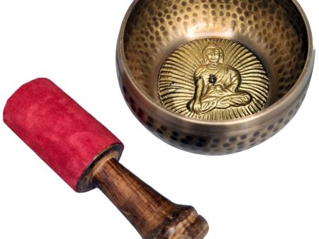 Buddha Hammered Tibetan Singing Bowl 12cm Supply