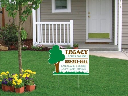 22 x16  Tree Shaped Yard Sign Hot on Sale