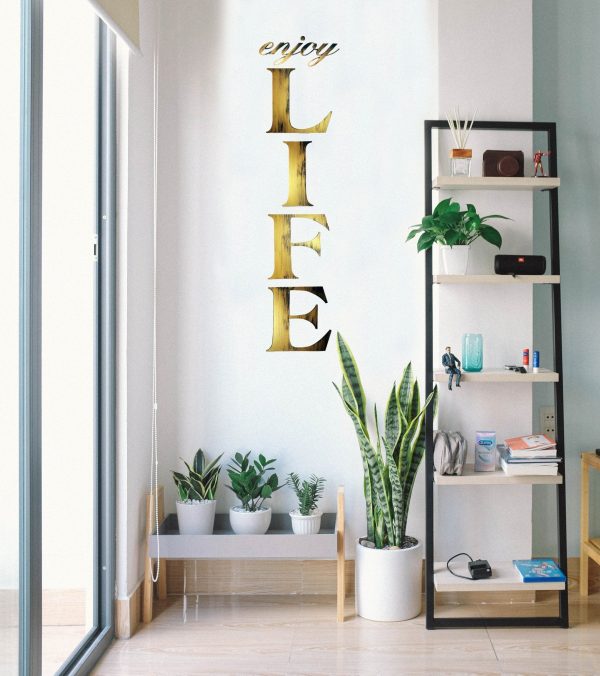 enjoy LIFE Hand Painted Wall Quote Online Sale