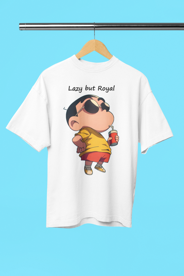 Lazy but Royal Oversized Unisex T-Shirt For Cheap