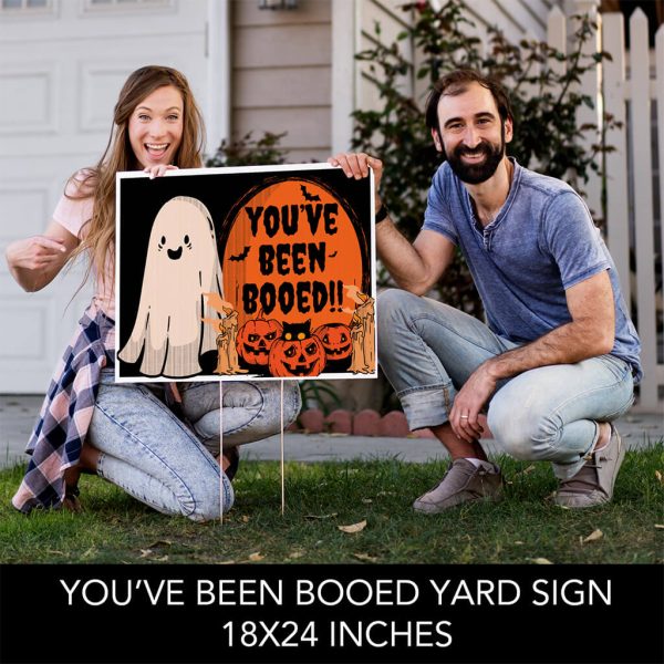 You ve Been Booed Halloween Yard Sign - Set of 2 with Stakes Sale