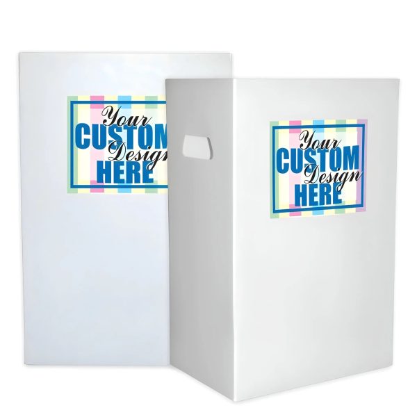 22.3 Gallon Custom Disposable Recyclable Corrugated Plastic Trash Can Discount