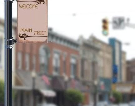 Welcome Main Street 24 x36  Pole Banner Online now