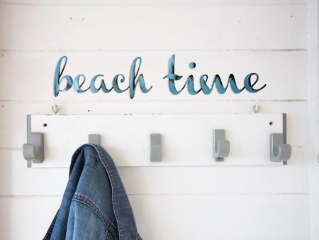 beach time Hand Painted Wall Word Sign on Sale