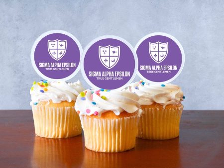 Sigma Alpha Epsilon Cupcake Toppers - Officially Licensed For Discount