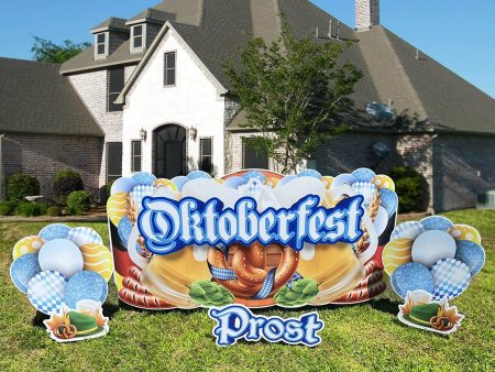 Oktoberfest Oversized EZ Yard Card 6 piece set Cheap