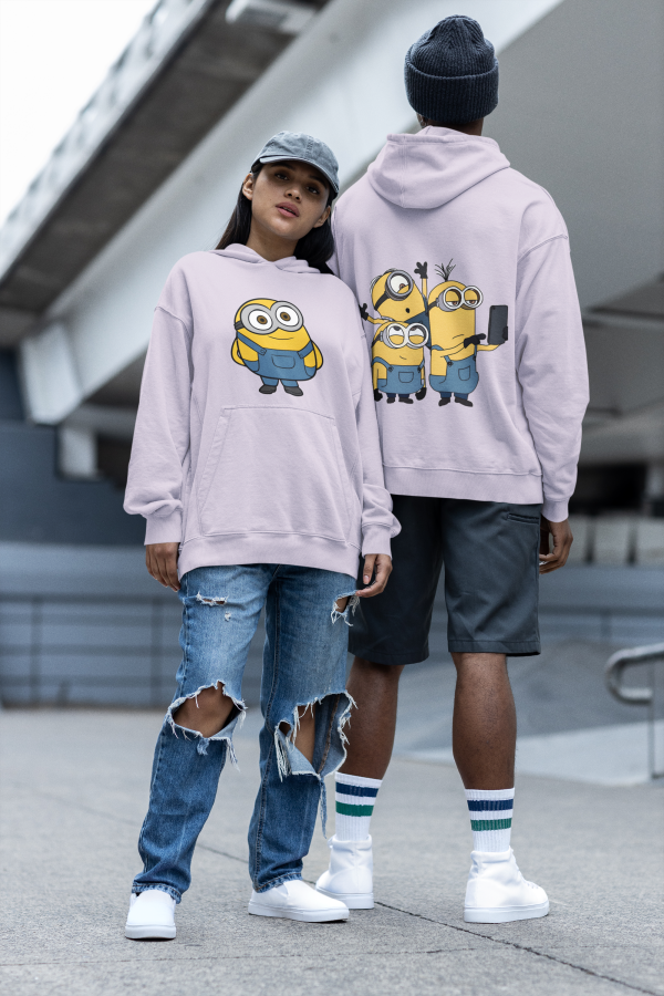 Minions Both Sides Printed Hooded Sweatshirt Online now