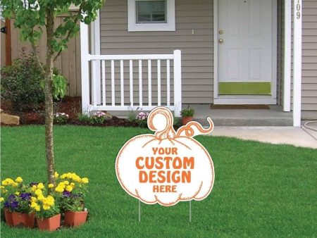 22x22  Pumpkin Shaped Yard Sign Supply