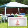 Happy Birthday Cake Vinyl Banner Supply