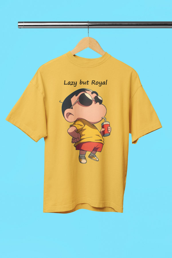 Lazy but Royal Oversized Unisex T-Shirt For Cheap