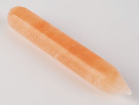 Orange Selenite Crystal Wand Point Sale