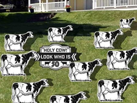 Holy Cow! Look Who is 50! Birthday Yard Card Online Hot Sale