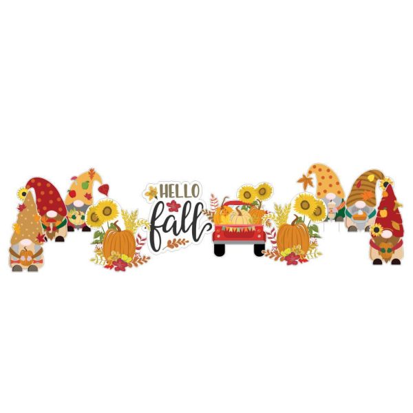 Autumn Gnomes Yard Card Decoration 10 piece set Hot on Sale