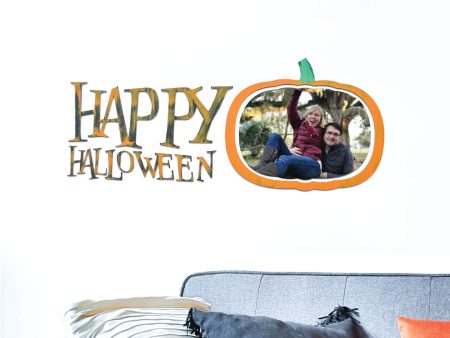 Custom Photo Wall Art with Handpainted Happy Halloween Wall Words (19516) Discount