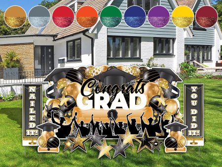 Graduation Oversized EZ Yard Cards | 11 pc set on Sale