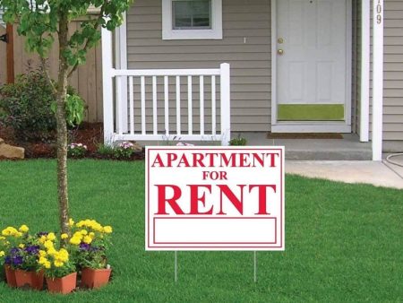 18  x 24  Apartment For Rent Yard Sign Cheap