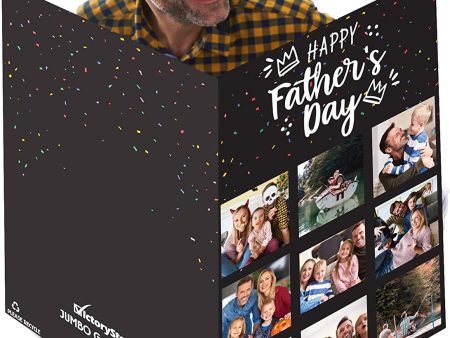 3  Custom 9 Photo Father s Day Card For Cheap