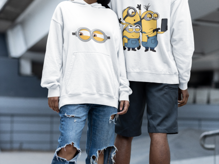 Minions Both Sides Printed Hooded Sweatshirt Sale