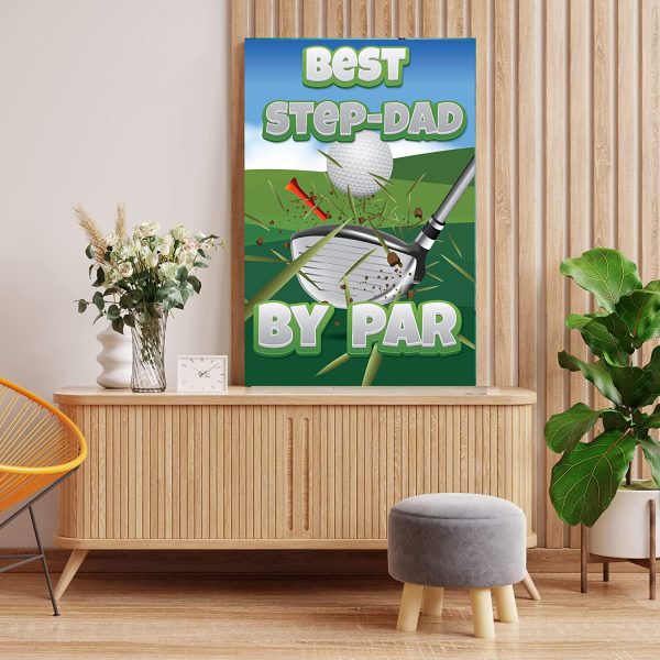 3  Jumbo Best Step-Dad By Par Step-Father s Day Card Online now