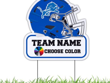 22  Football Helmet Shaped Yard Sign Online Hot Sale