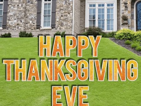 18  Happy Thanksgiving Eve Yard Letters - 21pc Set For Sale