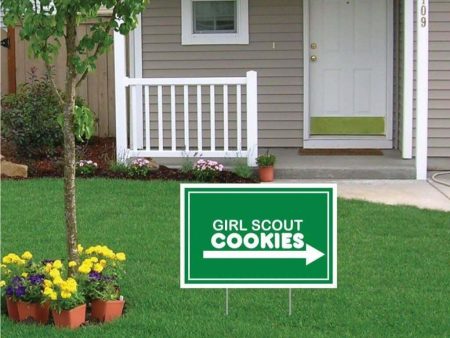 12 x18  Girl Scout Cookie Yard Signs Cheap