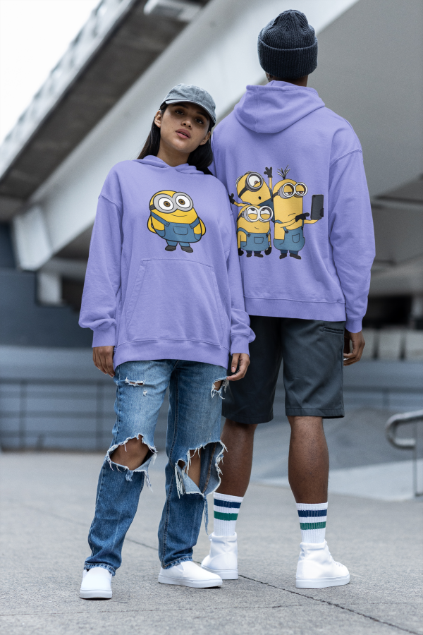 Minions Both Sides Printed Hooded Sweatshirt Online now