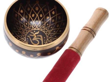 Brass Flower of Life Tibetan Singing Bowl 11cm Online now